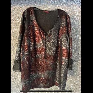 CLAIRE FRANCE long sleeve top 3X NWOT